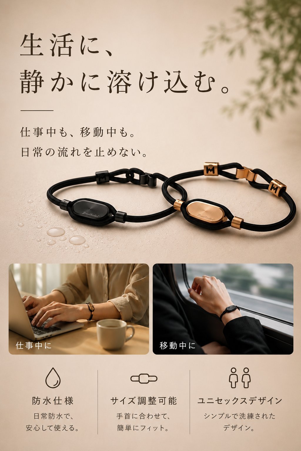 生活に、静かに溶け込む。